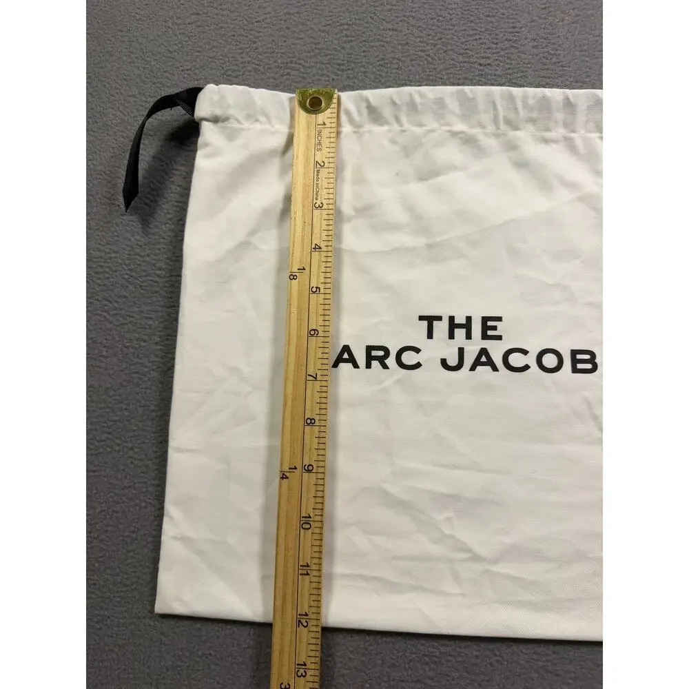 The Marc Jacobs White Cotton Drawstring Dust Bag For Handbags Purses Shoes